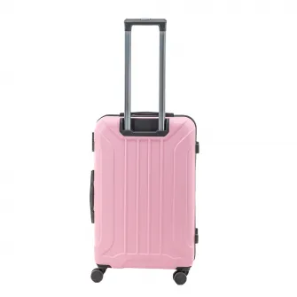 Troler Lamonza Capri, 4 roti, cifru, 3.7 kg, 68x43x25 CM, roz