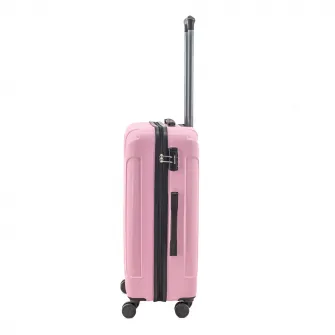 Troler Lamonza Capri, 4 roti, cifru, 3.7 kg, 68x43x25 CM, roz