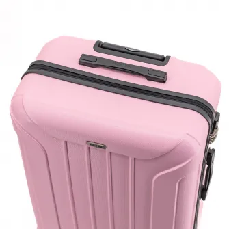 Troler Lamonza Capri, 4 roti, cifru, 4.4 kg, 78x50x28 CM, roz