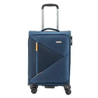 Troler Lamonza Kai, 4 roti, cifru, 2.3 kg, 55x36x23 CM, albastru
