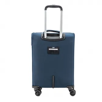 Troler Lamonza Kai, 4 roti, cifru, 2.3 kg, 55x36x23 CM, albastru