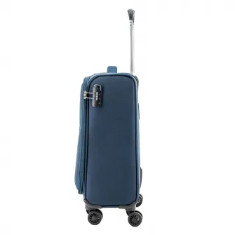 Troler Lamonza Kai, 4 roti, cifru, 2.3 kg, 55x36x23 CM, albastru