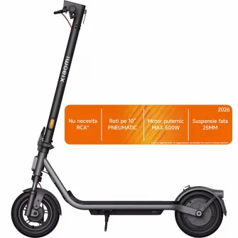 Trotineta electrica Xiaomi Electric Scooter 6 Lite, putere motor 300W, autonomie max. 25km, viteza maxima 25 Km/h, Greutate Max. 100kg, Roti 10
