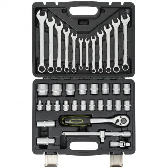 Trusa multifunctionala 37 piese Heinner CTSM013, material chrome-vanadium