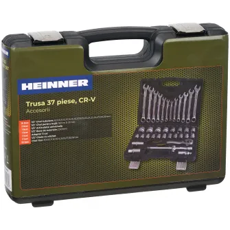 Trusa multifunctionala 37 piese Heinner CTSM013, material chrome-vanadium