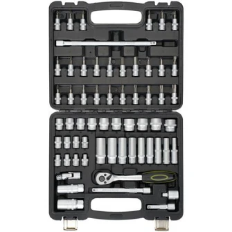 Trusa multifunctionala 61 piese Heinner CTSM015, material chrome-vanadium