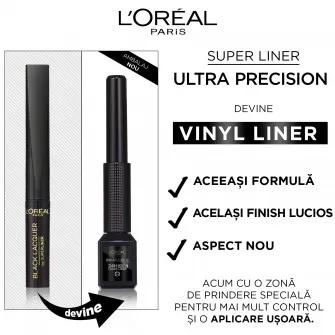 Tus lichid LOreal Paris Infaillible Grip Liner 24H Vinyl Black, 3 ml