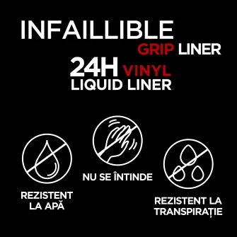 Tus lichid LOreal Paris Infaillible Grip Liner 24H Vinyl Black, 3 ml