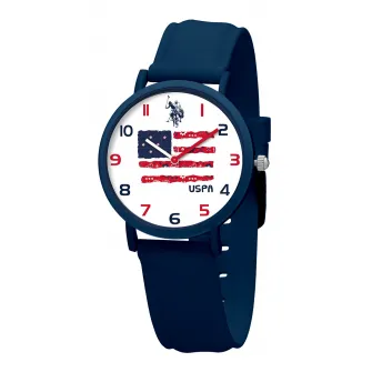 U.S. Polo Assn., Ceas cu o curea de silicon, Bleumarin