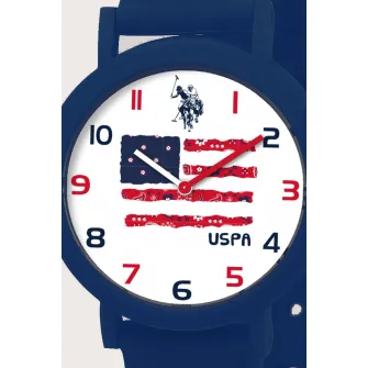 U.S. Polo Assn., Ceas cu o curea de silicon, Bleumarin