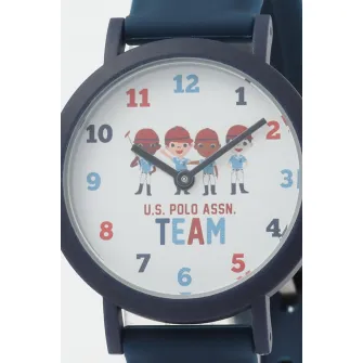 U.S. Polo Assn., Ceas cu o curea de silicon, Bleumarin