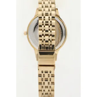 U.S. Polo Assn., Ceas quartz cu bratara de otel inoxidabil, auriu, gri inchis