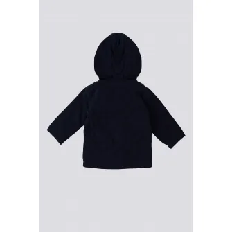 U.S. Polo Assn., Jacheta cu gluga si logo, Albastru ultramarin, 74-80 CM