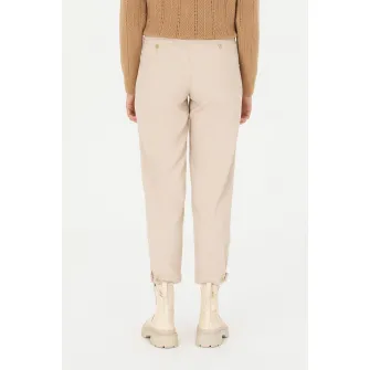 U.S. Polo Assn., Pantaloni crop de reiat, Bej deschis, 40