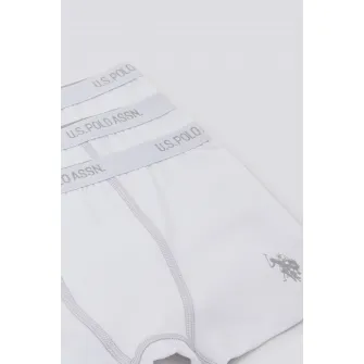 U.S. Polo Assn., Set de boxeri - 3 perechi, Alb, 110-116 CM