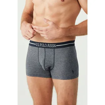 U.S Polo Assn., Set de boxeri cu banda logo in talie - 3 perechi, Bleumarin, S