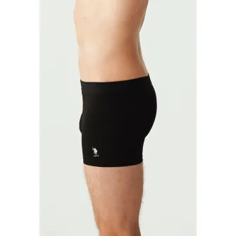 U.S. Polo Assn., Set de boxeri cu logo discret - 3 perechi, Negru, M