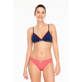 U.S. Polo Assn., Set de chiloti cu imprimeu -3 perechi, Roz pastel, Capsuniu, 42