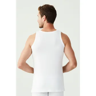 U.S. Polo Assn., Top de casa cu decolteu rotund, Alb, XL