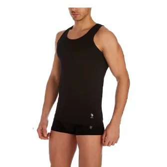 U.S. Polo Assn., Top de casa cu decolteu rotund, Negru, M