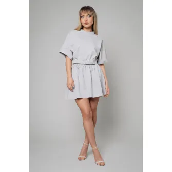 uFIT, Set de tricou si fusta, Gri, M-L