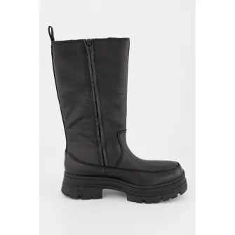 UGG, Cizme medii din piele Ashton, Negru, 5