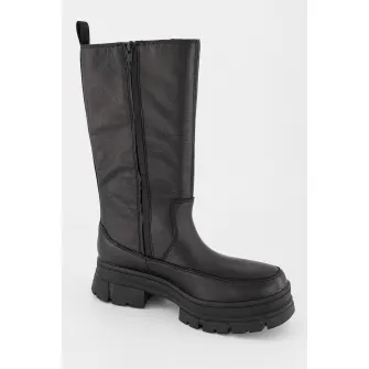 UGG, Cizme medii din piele Ashton, Negru, 5