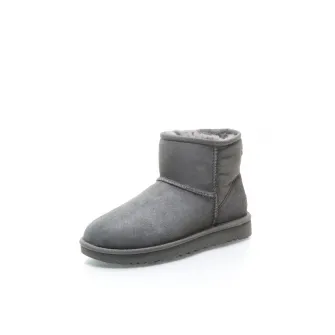 UGG, Cizme scurte de piele intoarsa Classic Mini II, Gri, 7