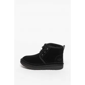 UGG, Ghete chukka din piele intoarsa Neumel II, Negru, 31 EU