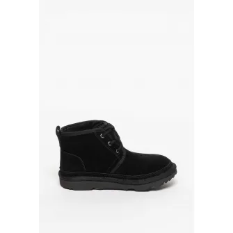 UGG, Ghete chukka din piele intoarsa Neumel II, Negru, 31 EU