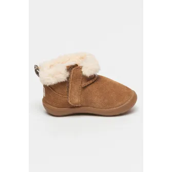 UGG, Ghete de piele intoarsa cu captuseala de lana Kinsey, Maro, 27.5 EU