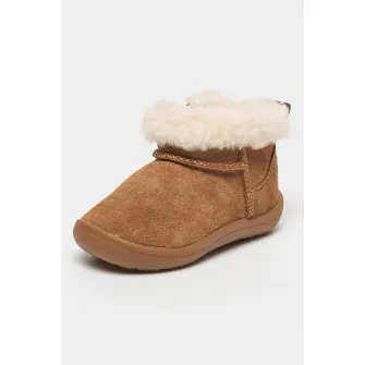 UGG, Ghete de piele intoarsa cu captuseala de lana Kinsey, Maro, 27.5 EU