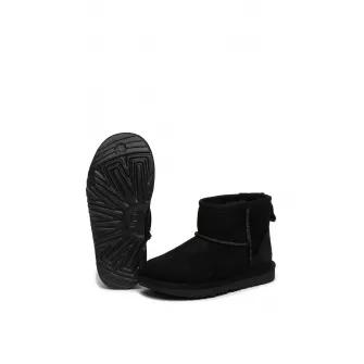 UGG, Ghete de piele intoarsa, fara inchidere Classic Mini II, Negru, 31 EU