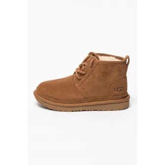 UGG, Ghete din piele intoarsa cu captuseala pufoasa Neumel II, Maro camel, 31 EU