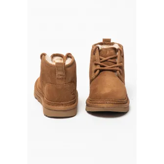 UGG, Ghete din piele intoarsa cu captuseala pufoasa Neumel II, Maro camel, 31 EU