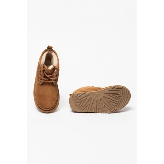 UGG, Ghete din piele intoarsa cu captuseala pufoasa Neumel II, Maro camel, 31 EU