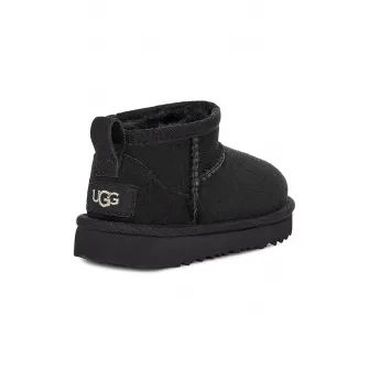 UGG, Ghete rezistente la apa din piele intoarsa Classic Ultra Mini, Negru, 22 EU