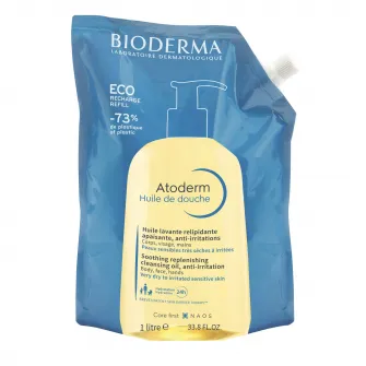 Ulei de dus Bioderma Atoderm, rezerva eco, 1000 ml