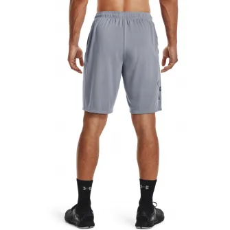 Under Armour, Bermude cu imprimeu logo pentru antrenament Techв„ў, Gri, S
