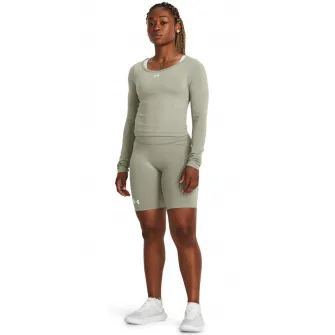 Under Armour, Bluza cu decolteu rotund, pentru antrenament, Verde pal, L