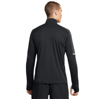 Under Armour, Bluza cu fenta cu fermoar pentru fitness Core+ Tech, Alb, Negru, L