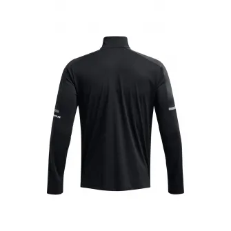 Under Armour, Bluza cu fenta cu fermoar pentru fitness Core+ Tech, Alb, Negru, L