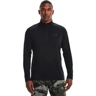 Under Armour, Bluza cu maneci raglan pentru fitness Techв„ў, Negru, 2XL