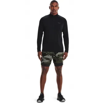 Under Armour, Bluza cu maneci raglan pentru fitness Techв„ў, Negru, 2XL