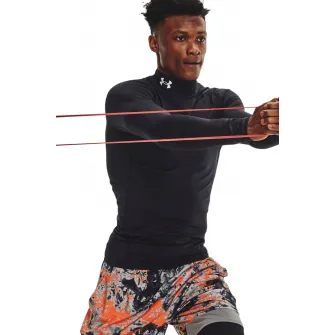 Under Armour, Bluza de compresie pentru antrenament Mock, Negru, 2XL