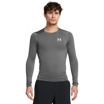 Under Armour, Bluza de compresie pentru fitness HeatGear®, Gri, 2XL