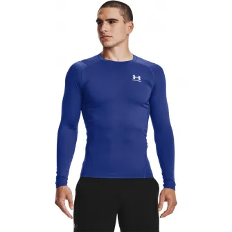 Under Armour, Bluza de compresie pentru fitness HeatGearВ®, Albastru royal, 2XL