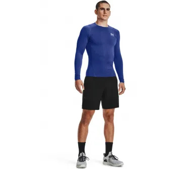 Under Armour, Bluza de compresie pentru fitness HeatGearВ®, Albastru royal, 2XL