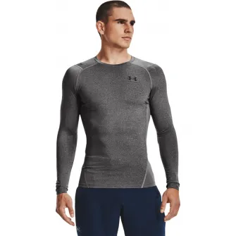 Under Armour, Bluza de compresie pentru fitness HeatGearВ®, Gri antracit, L