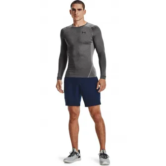 Under Armour, Bluza de compresie pentru fitness HeatGearВ®, Gri antracit, L